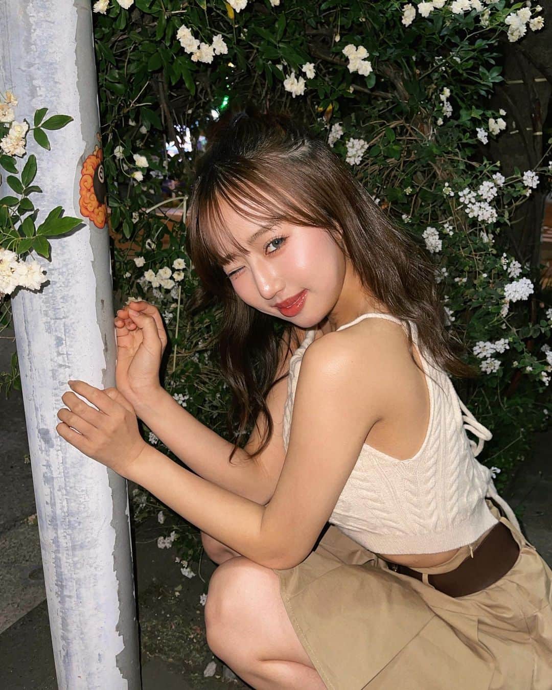 川谷花音のインスタグラム：「💛 最近ぽかぽかしてきて嬉しい🍀☀️ お洋服も衣替えだ  露出する機会も増えてきたので背中だけ脱毛行ってきた🌷ありがとうございます 私のインスタ見たで20%offになるそうです 医療脱毛気になってる方は是非🎶  @tokyo_ace_clinic  #今日のコーデ #大学生 #大学生コーデ #女子大生 #tokyo #tokyo_ace_clinic」