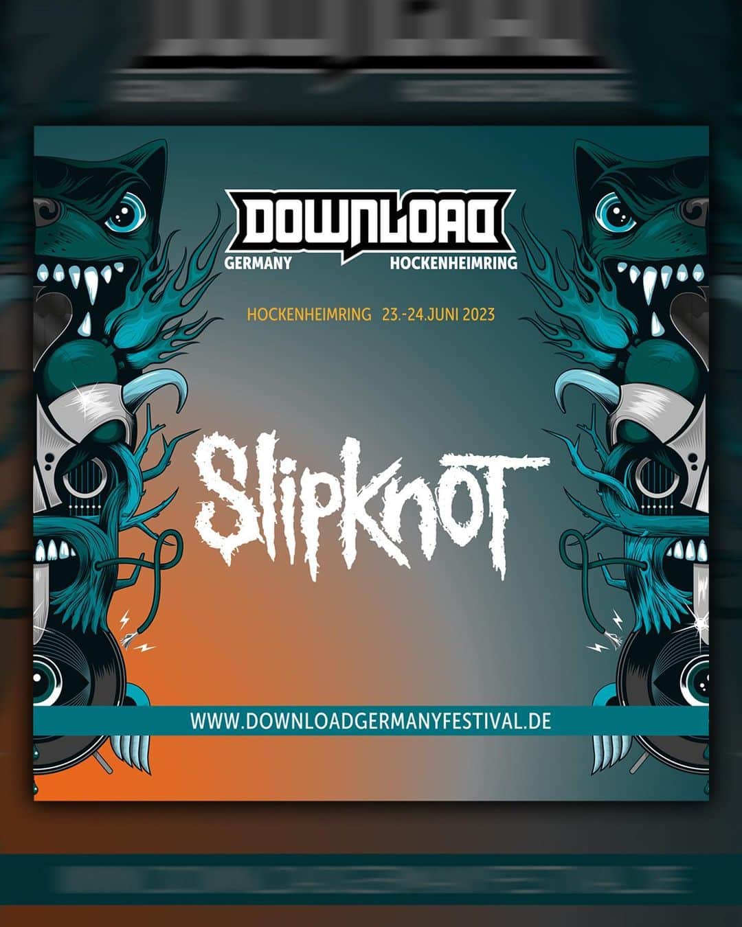 Slipknotさんのインスタグラム写真 - (SlipknotInstagram)「@DownloadHockenheimring is only 2 months away. Get tickets at downloadgermanyfestival.de/tickets #downloadgermany2023 🇩🇪」4月24日 19時08分 - slipknot