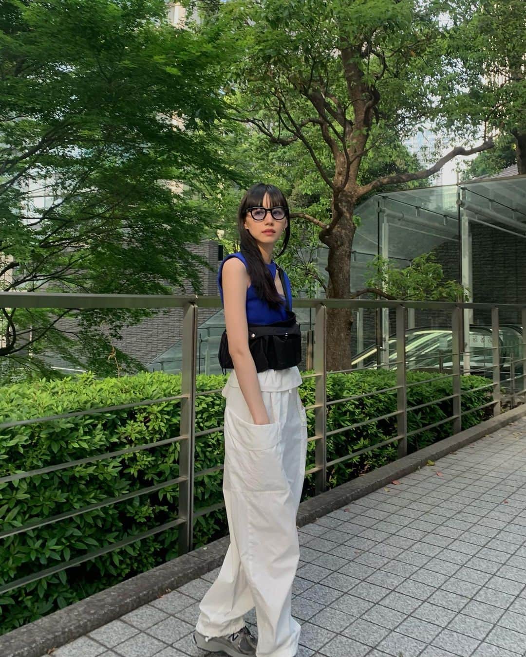Shiho Sasakiのインスタグラム：「夏日🐬🍃  #私服 #ELAINEHERSBY #エレインハースビー#サスティナブル#コペンハーゲンブランド」