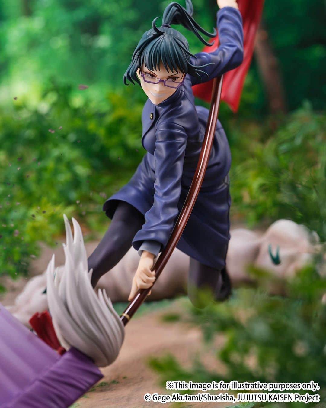 のインスタグラム：「Maki's ready to slay in this dynamic figure! 💥  🛒 Check the link in our bio for this and more!   Product Name: Jujutsu Kaisen Maki Zenin 1/7 Scale Figure (SHIBUYA SCRAMBLE FIGURE) Series: Jujutsu Kaisen Manufacturer: eStream Sculptor: Design Coco (Art Director: CHIGA) Specifications: Painted, non-articulated, 1/7 scale PVC figure with base Dimensions (approx.): 226 x 378 x 264 mm | 8.9" x 14.9" x 10.4"  #jujutsukaisen #makizenin #estream #shibuyascramblefigure #designcoco #tokyootakumode #animefigure #figurecollection #anime #manga #toycollector #animemerch」