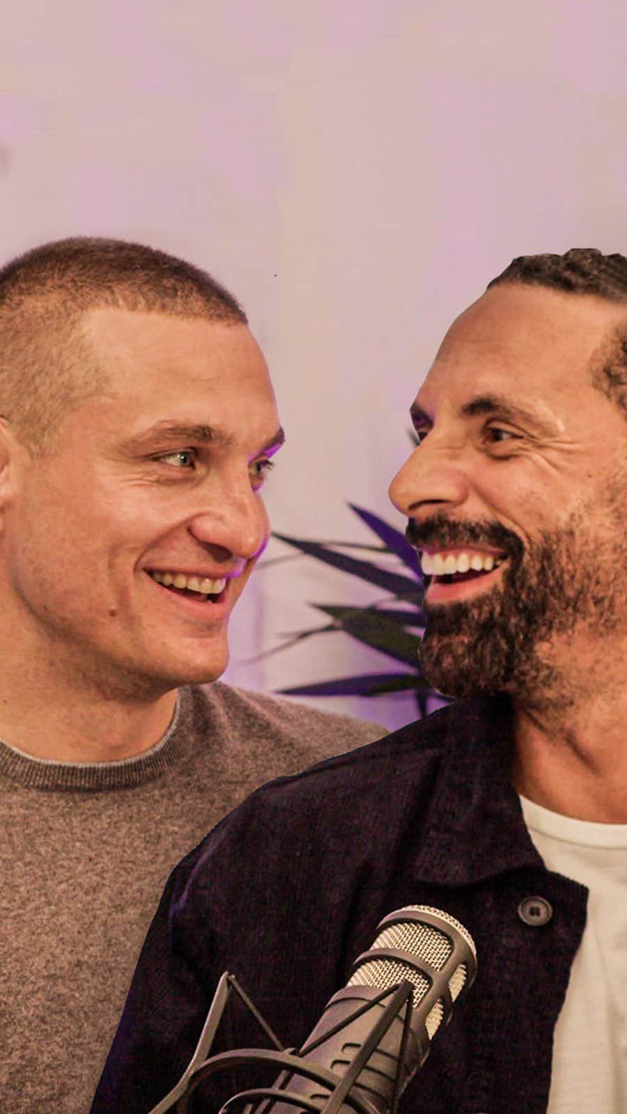リオ・ファーディナンドのインスタグラム：「It’s finally here…. Sit down with @nemanjavidic.26 aka my partner crime! VIDAAAAAAAAA ❤️  Thanks my man for coming on (after 5 years of asking) & letting the fans know what you are up to!!!   #MUFC」