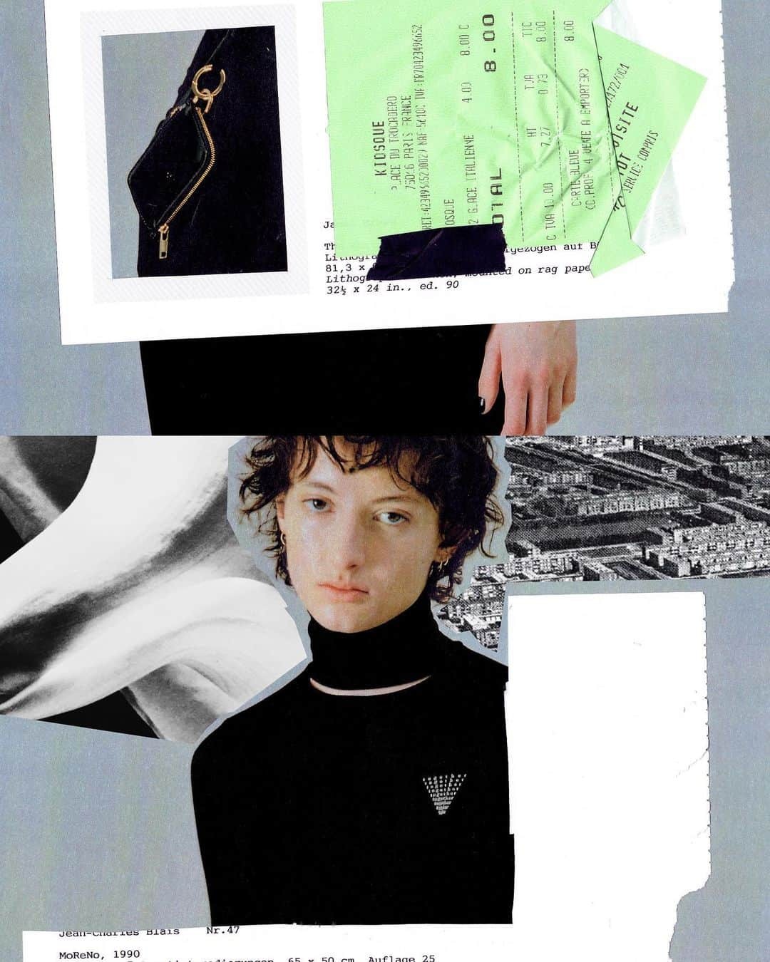 TARO HORIUCHIのインスタグラム：「#tarohoriuchi 2023 S/S ‘EXTRA ORDINARY MOMENTS’ Collage work @currentzine   #tarohoriuchi23ss」