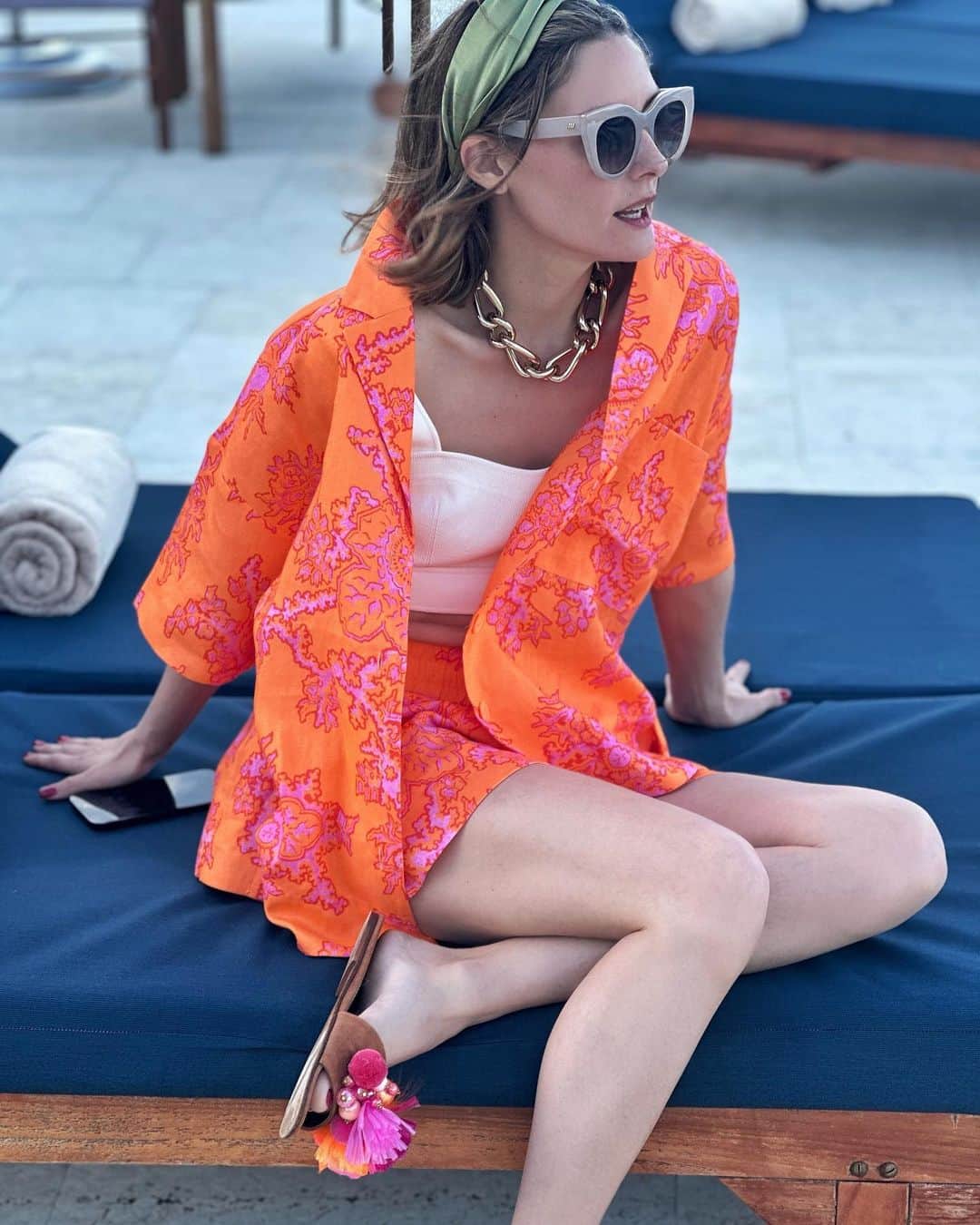 オリヴィア・パレルモのインスタグラム：「🏝️✨Love a long weekend vacation with my 💕 @johanneshuebl ☀️✨such a wonderful trip to the DR ☀️🏝️ @amanera」