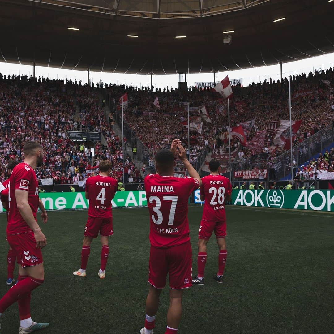 1.FCケルンさんのインスタグラム写真 - (1.FCケルンInstagram)「𝟝𝟘 Bundesliga-Spiele für @linton.maina!  Unser Ferrari mit der Startnummer 37 hat gegen Hoffenheim sein Jubiläum gefeiert. Glückwunsch und auf die nächsten 𝟝𝟘, lieber Sprinton! 👏❤️ _______ #effzeh | #TSGKOE | #maina」4月24日 21時21分 - fckoeln