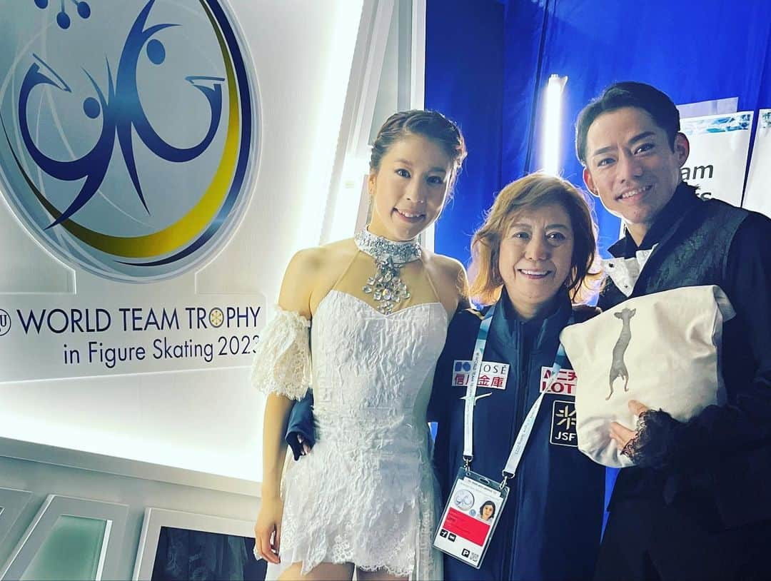 かなだいオフィシャルチームさんのインスタグラム写真 - (かなだいオフィシャルチームInstagram)「World Team Trophy 2023🇯🇵  #かなだい #kanadai #k7d1  #村元哉中 #kanamuramoto  #高橋大輔 #daisuketakahashi  #アイスダンス #icedance #国別対抗戦 #wtt」4月24日 21時24分 - kanadai_team_official