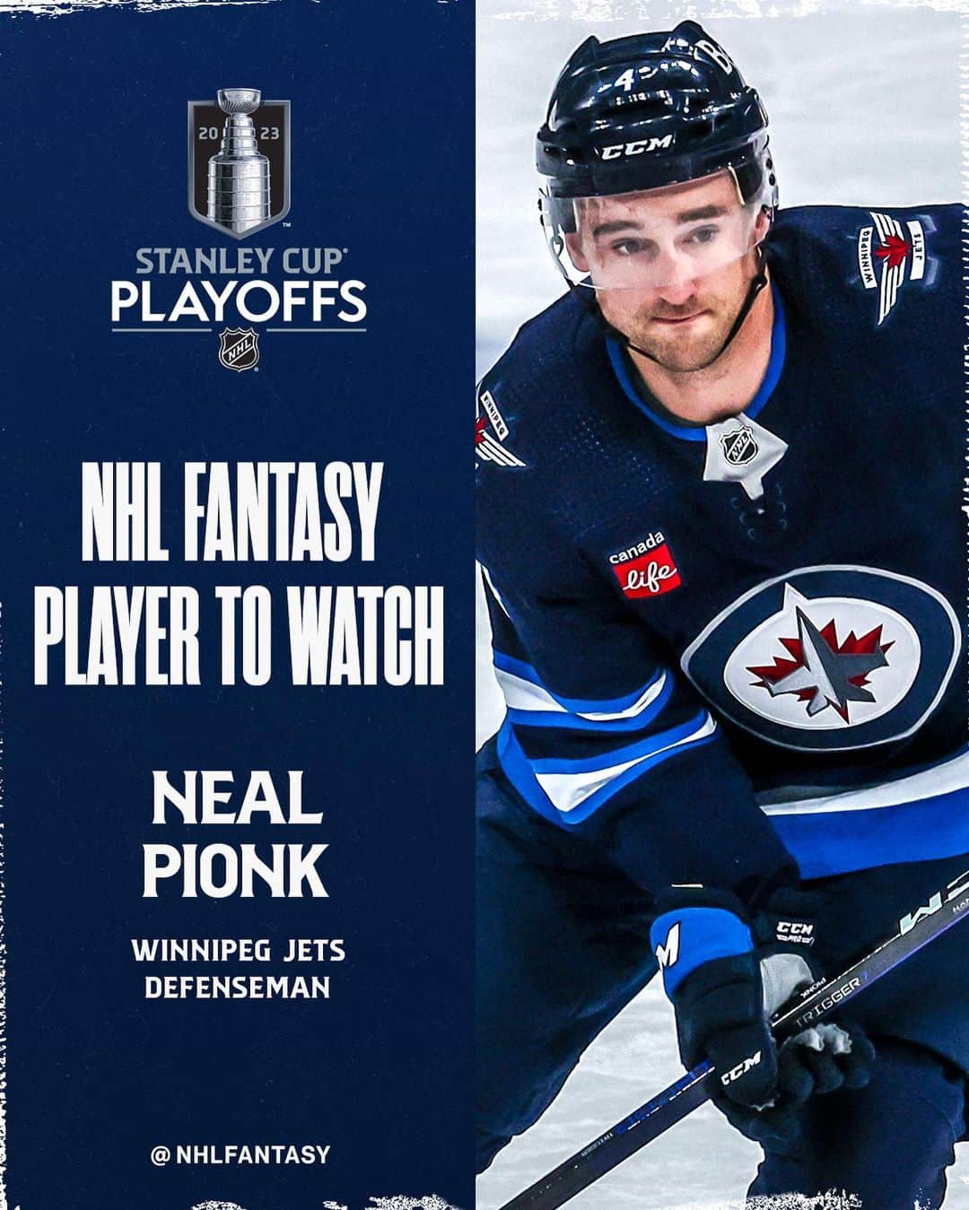 NHLさんのインスタグラム写真 - (NHLInstagram)「With five points in three postseason games already and now with an elevated role on the @nhljets blueline, defenseman @neal.pionk is looking like a solid #FantasyHockey target in these #StanleyCup Playoffs. 🎯」4月25日 7時21分 - nhl