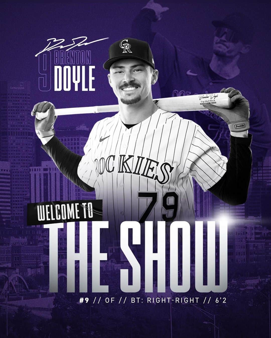 コロラド・ロッキーズのインスタグラム：「Welcome to the Show, @bdoyle_22!」