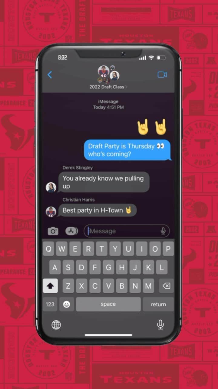 ヒューストン・テキサンズのインスタグラム：「Plans we know will make it out of the group chat 🤘」