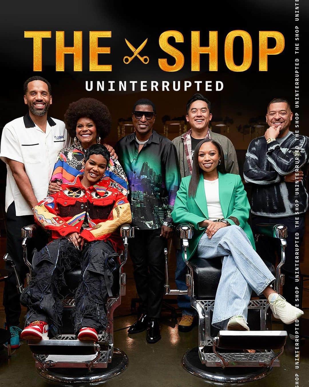 アリソン・フェリックスのインスタグラム：「Still not over this conversation. So many key takeaways. S/O to these inspiring individuals.   @theshopun @uninterrupted || @iamtabithabrown @mavcarter @teyanataylor @babyface @bobbyhundreds @pr_rwtw」