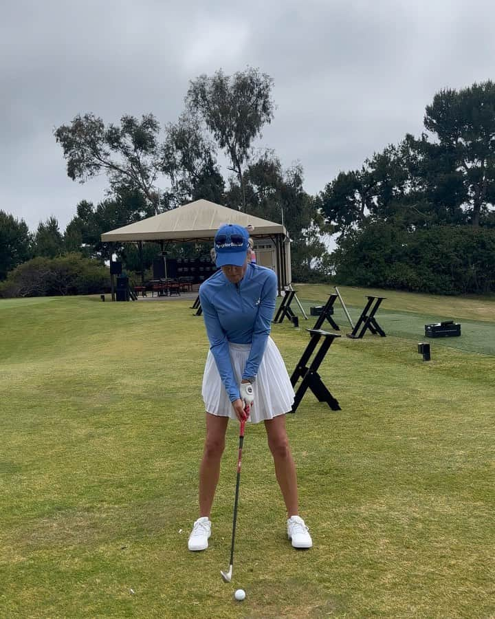 ナタリー・ガルビスのインスタグラム：「Last practice for heading to Hollywood for this weeks @lpga_tour @jmeaglelachamp #lpgagoeshollywood」