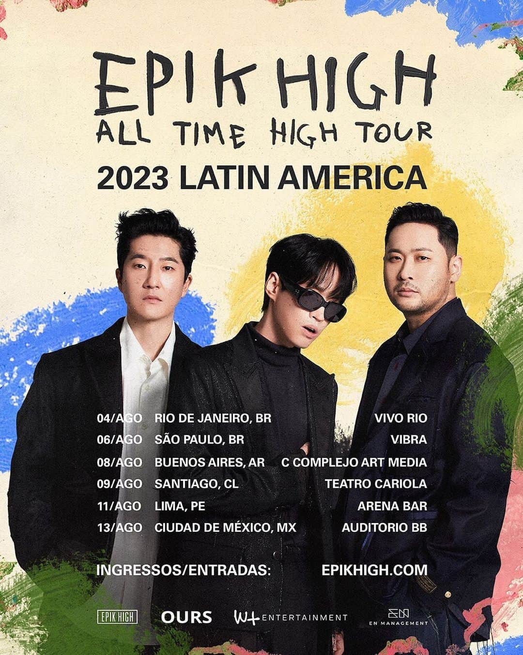 DJトゥーカッツ のインスタグラム：「🇧🇷 Epik High vem PELA PRIMEIRA VEZ para a América Latina. Brasil, Argentina, Chile, Peru e México, nos vemos em Agosto. Ingressos JÁ disponíveis em epikhigh.com!  🇦🇷🇨🇱🇵🇪🇲🇽 Epik High llega POR PRIMERA VEZ a Latinoamérica. Brasil, Argentina, Chile, Perú and México, nos vemos  en Agosto. Entradas YA disponibles en epikhigh.com! #epikhigh #epikhightour2023」