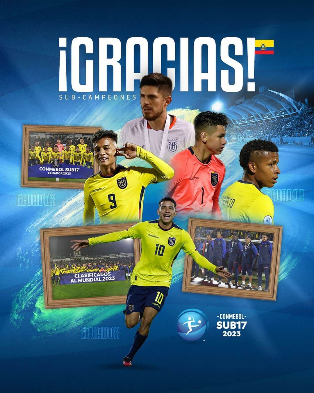 サッカー エクアドル代表チームのインスタグラム：「Solo darles las gracias por el orgullo inmenso que nos hicieron sentir ❤️🇪🇨」