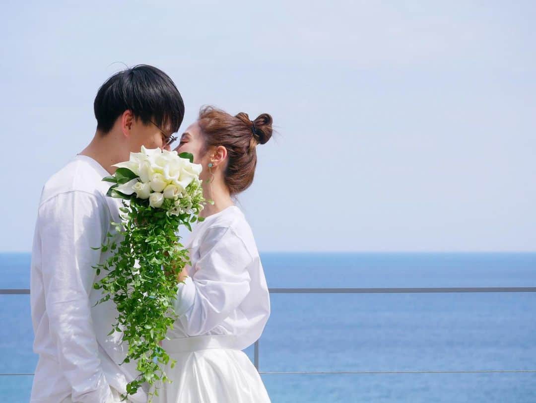 ラリソン彩華のインスタグラム：「Wedding ceremony♡ 2023.04.22  #手作りウェディング #手作り結婚式 #originalwedding #ビーチウェディング #beachwedding」