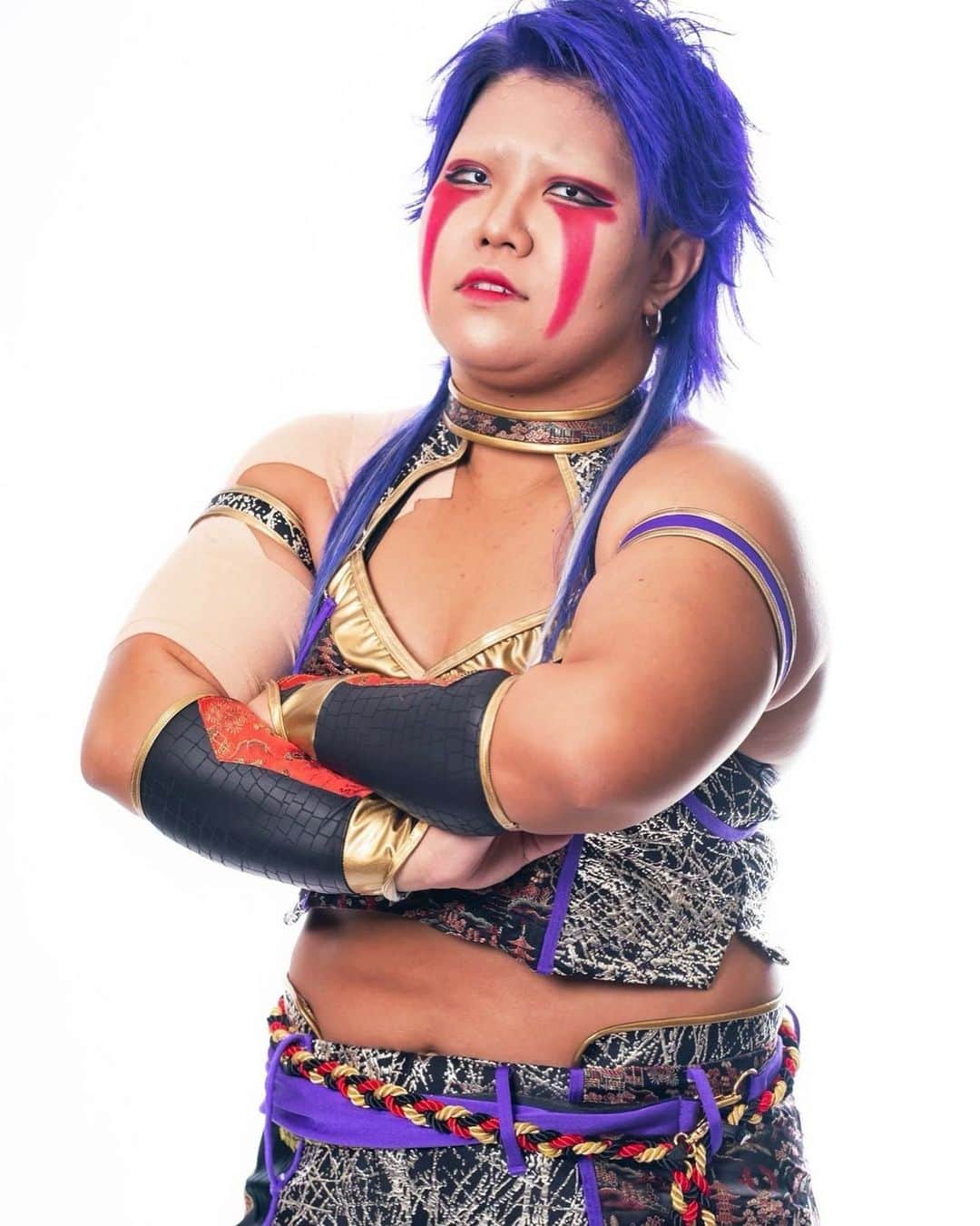 刀羅ナツコのインスタグラム：「New costume . . #スターダム #刀羅ナツコ #oedotai #大江戸隊」