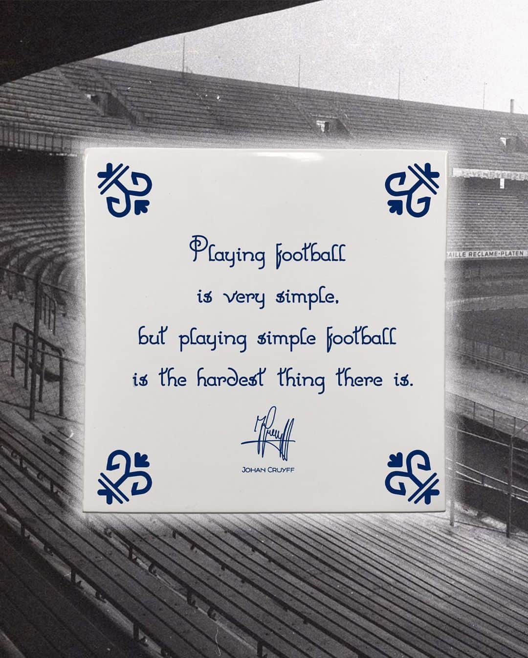 ヨハン・クライフさんのインスタグラム写真 - (ヨハン・クライフInstagram)「Tomorrow, we celebrate the birthday, life, and legacy of Johan Cruyff (1947-2016). Share your favorite quote of Johan with us and you might be a lucky winner of one of our 14 unique tiles.  Remember to post your quote and tag us to qualify. We can’t wait to see your favorite quote from Johan Cruyff. 🧡 #supportCruyffFoundation #giveaway #birthdaypresent  🔗 You can also get yours with a 14% discount using the code JC25APRIL by going to the link in the bio.」4月25日 0時42分 - johancruyff
