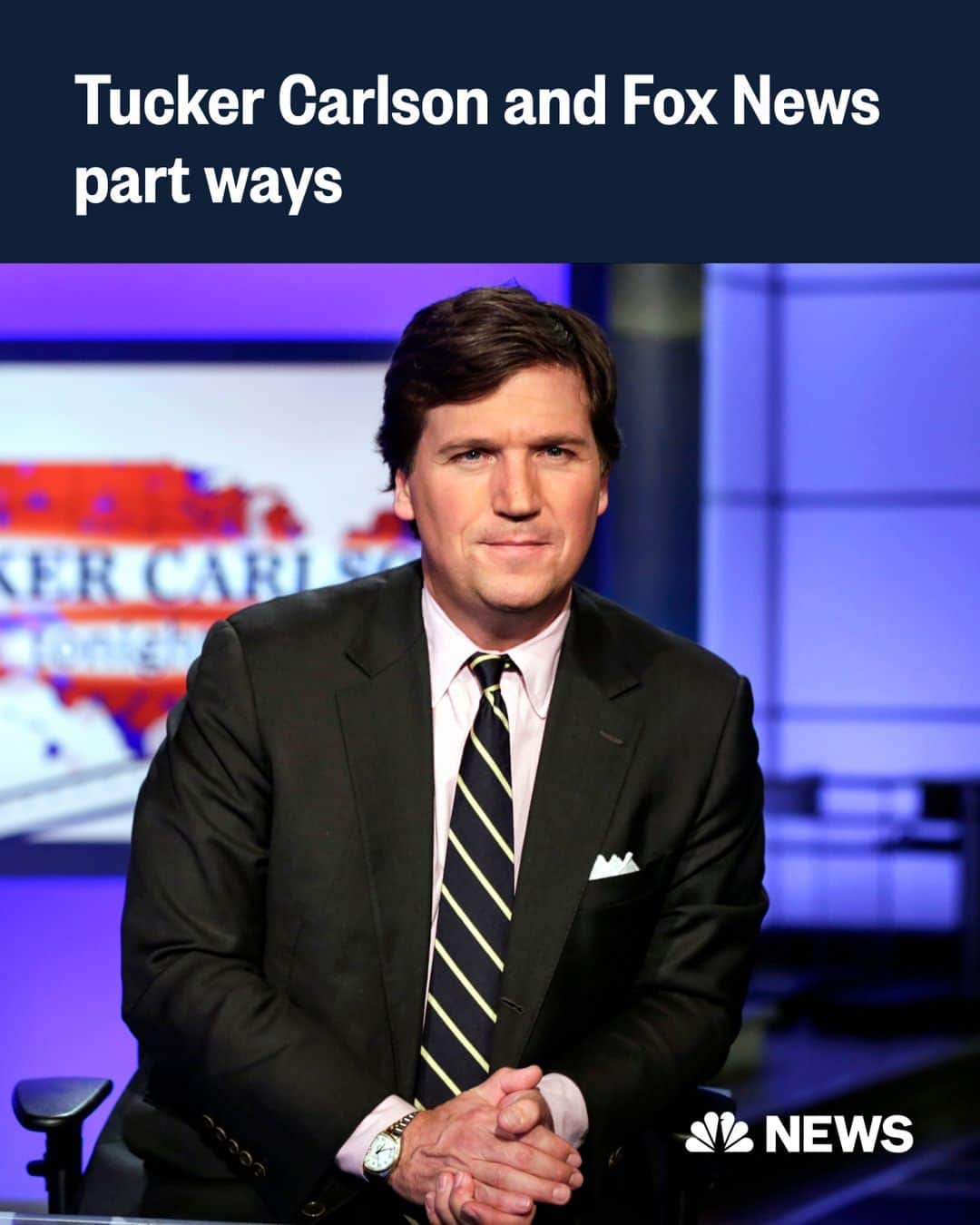 NBC Newsさんのインスタグラム写真 - (NBC NewsInstagram)「Fox News is parting ways with conservative firebrand Tucker Carlson, one of the network's most popular prime-time anchors. Fox News did not specify why Carlson is leaving the network.  "Mr. Carlson's last program was Friday April 21st," the company said in the news release.  Read more at the link in bio.」4月25日 1時02分 - nbcnews