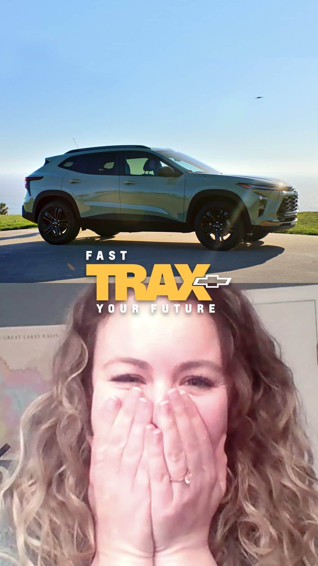 シボレーのインスタグラム：「Chevy fans, meet Meag – our Lead Dream Chaser and the winner of $100K and three months with the All-New 2024 #ChevyTrax. We can’t wait to see you chase your dream with @greatlakesgreatresponsibility!」