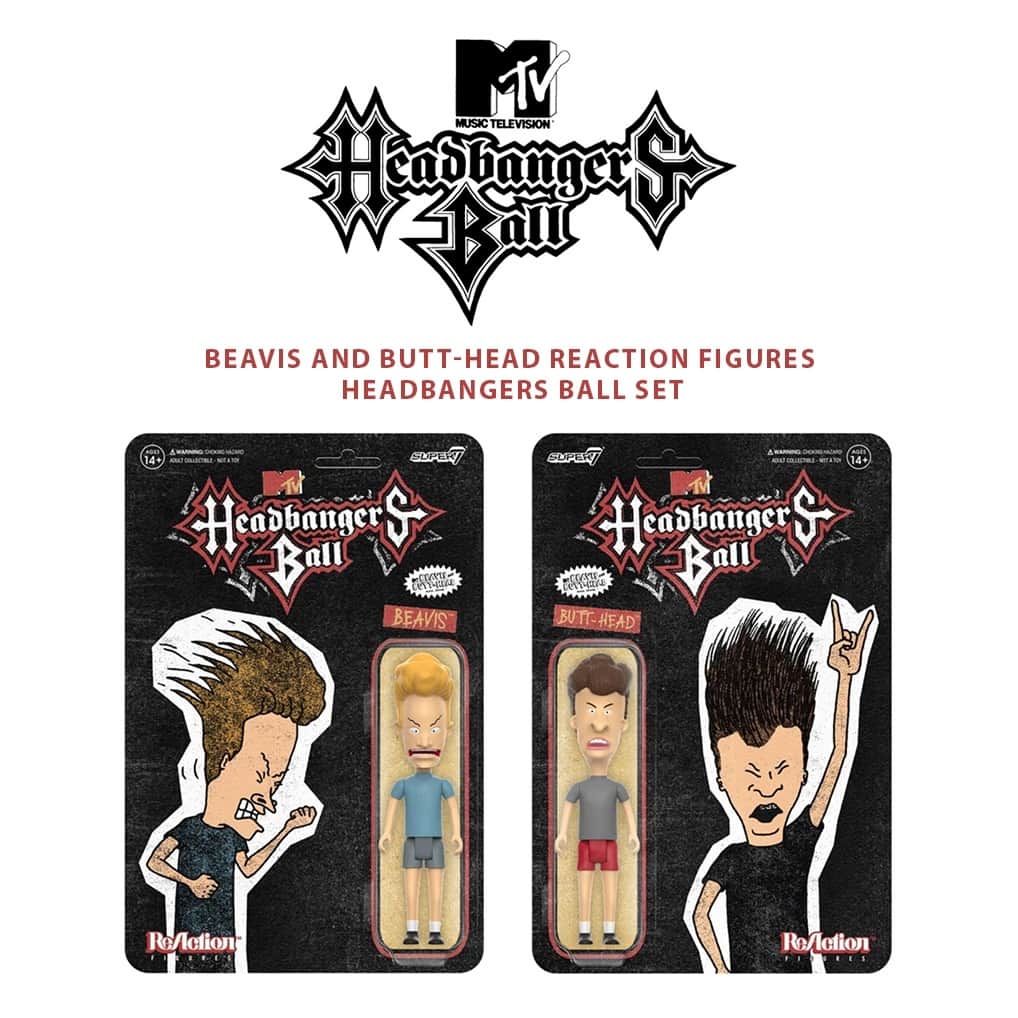 Revolverのインスタグラム：「🤘 BREAKIN' THE LAW! These badass Beavis and Butt-Head 'Headbangers Ball' ReAction figures just landed in our shop. Snag yours now.⁠ ⁠ 🔗 Link in bio」