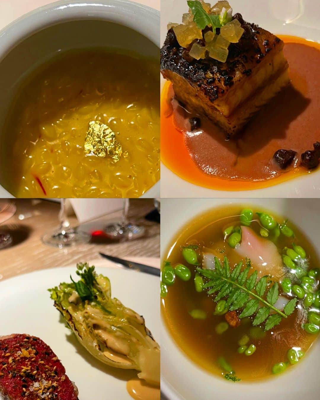 野崎萌香さんのインスタグラム写真 - (野崎萌香Instagram)「Armani Restaurants Insiemeへ🍽  @armanirestaurants   第一回目のゲストシェフは スペイン・バルセロナで活躍するシェフのアルベルト・アドリア🇪🇸  東京のエグゼクティブシェフのカルミネ・アマランテ🇮🇹との 奇跡のコラボレーションのディナーイベントに招待していただき、 行ってきました✨  どのお料理も全部満足度が高くて、日本の文化や食材に インスピレーションを沢山うけていて、 醤油のアイスクリームをパリパリに焼いた海苔ではさんでたべたり、 蜜柑ゼリーと山葵のコラボだったり🍊  私たち日本人には盲点になっていて 思いつかない様な切り口からの食材の組み合わせと食べ方が新鮮で 驚かせられっぱなしのとても楽しく美味しいディナーのひと時でした！  dress... @emporioarmani   #armani  #armanirestaurant  #tokyo」4月25日 2時03分 - moeka_nozaki
