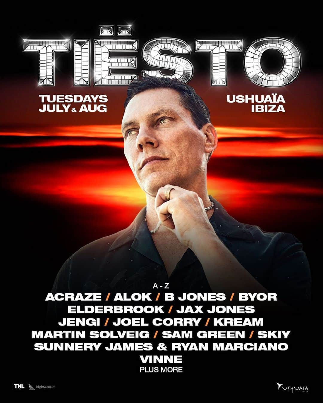 ティエストさんのインスタグラム写真 - (ティエストInstagram)「Come party with my DJ friends and me every Tuesday in Ibiza @ushuaiaibiza !!」4月25日 2時11分 - tiesto