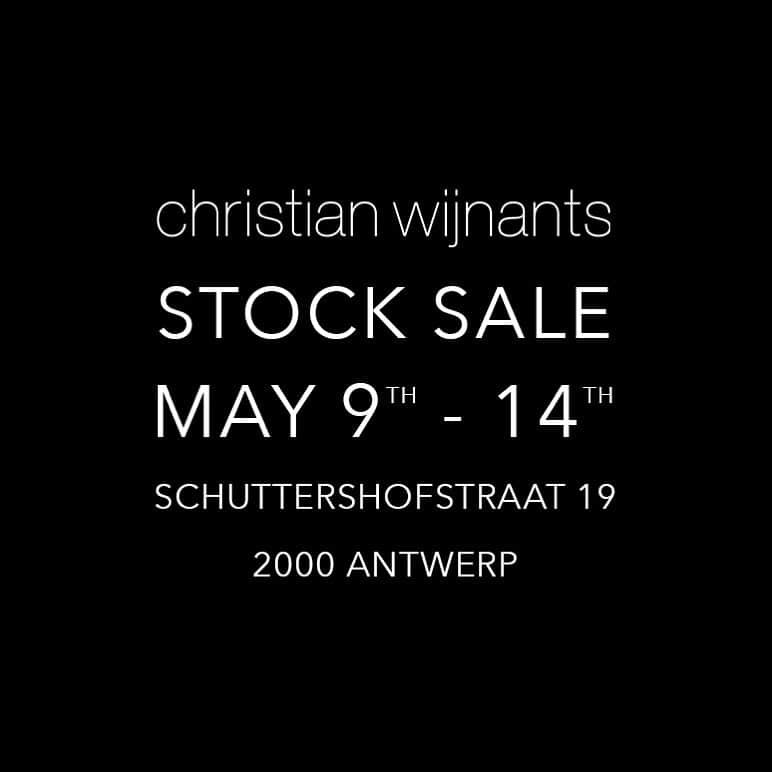 クリスチャンワイナンツさんのインスタグラム写真 - (クリスチャンワイナンツInstagram)「Antwerp Stock Sale May 9th - 14th Schuttershofstraat 19 2000 Antwerp  Tuesday - Saturday 10:00 - 19:00 Sunday 12:00 - 19:00  Clothing, fabrics and yarns from past women’s collection  #christianwijnants #antwerp #antwerpen #savethedate」4月25日 2時34分 - christianwijnants