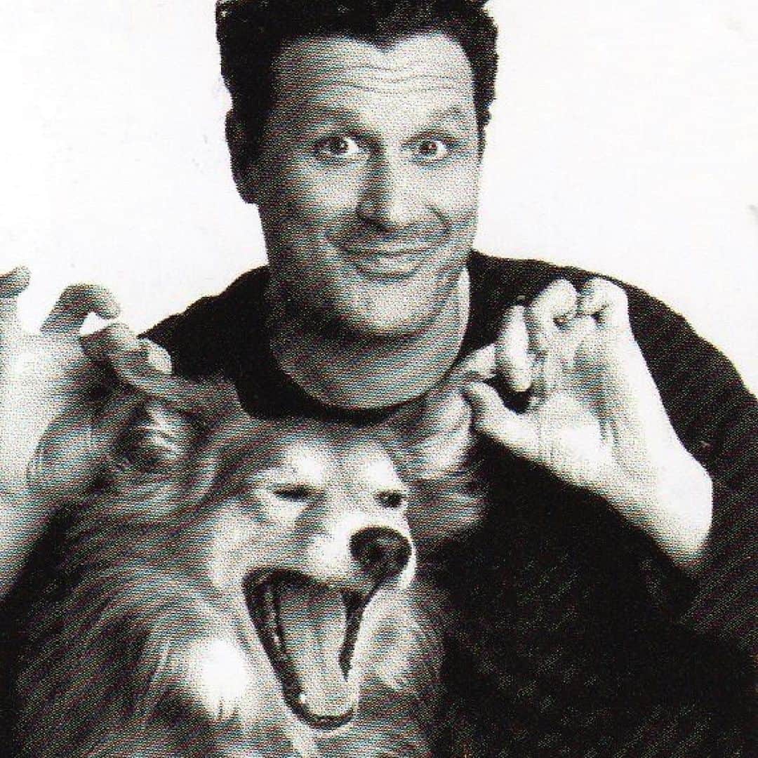 アイザックミズラヒのインスタグラム：「Isaac and his furry muse, always stylish and forever inseparable. 🤍」