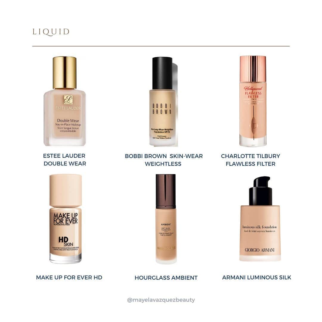 Mayela Vazquezさんのインスタグラム写真 - (Mayela VazquezInstagram)「Because you asked for it✨Here are my top foundations and concealers which are key for a flawless - smooth skin effect throughout the day✨」4月25日 4時06分 - mayelavazquezbeauty