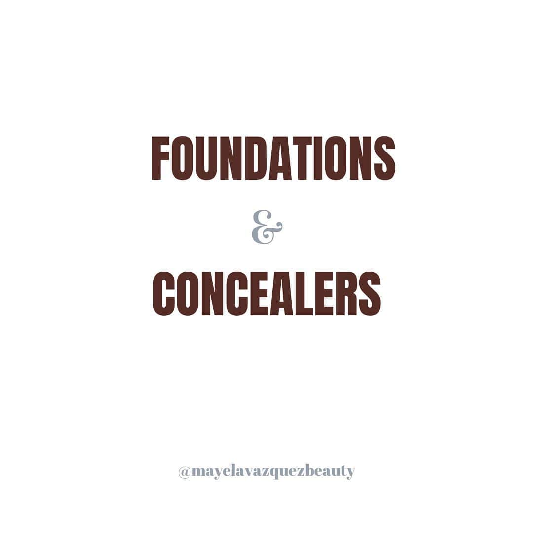 Mayela Vazquezのインスタグラム：「Because you asked for it✨Here are my top foundations and concealers which are key for a flawless - smooth skin effect throughout the day✨」