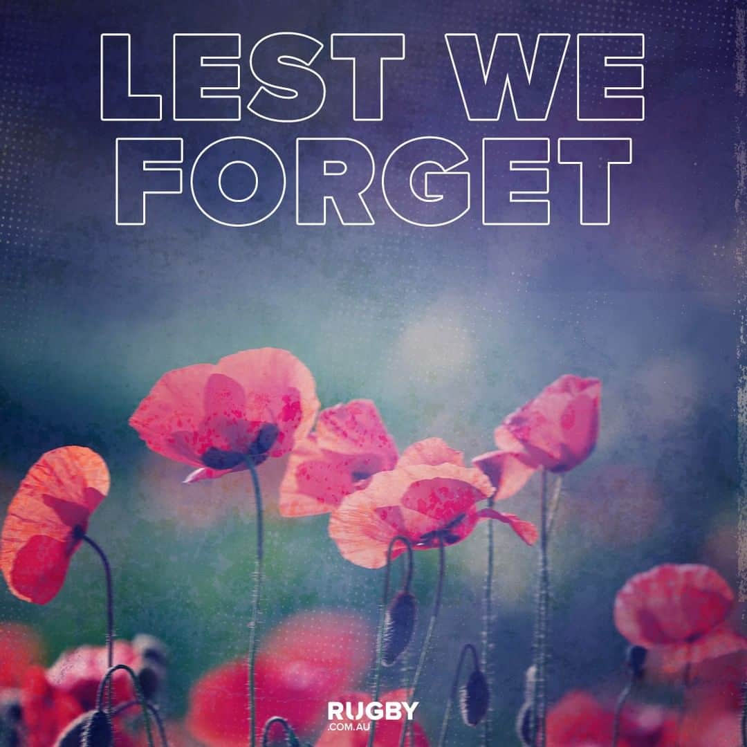 ラグビーオーストラリア代表さんのインスタグラム写真 - (ラグビーオーストラリア代表Instagram)「Lest We Forget  #ANZACDay」4月25日 5時01分 - rugbycomau