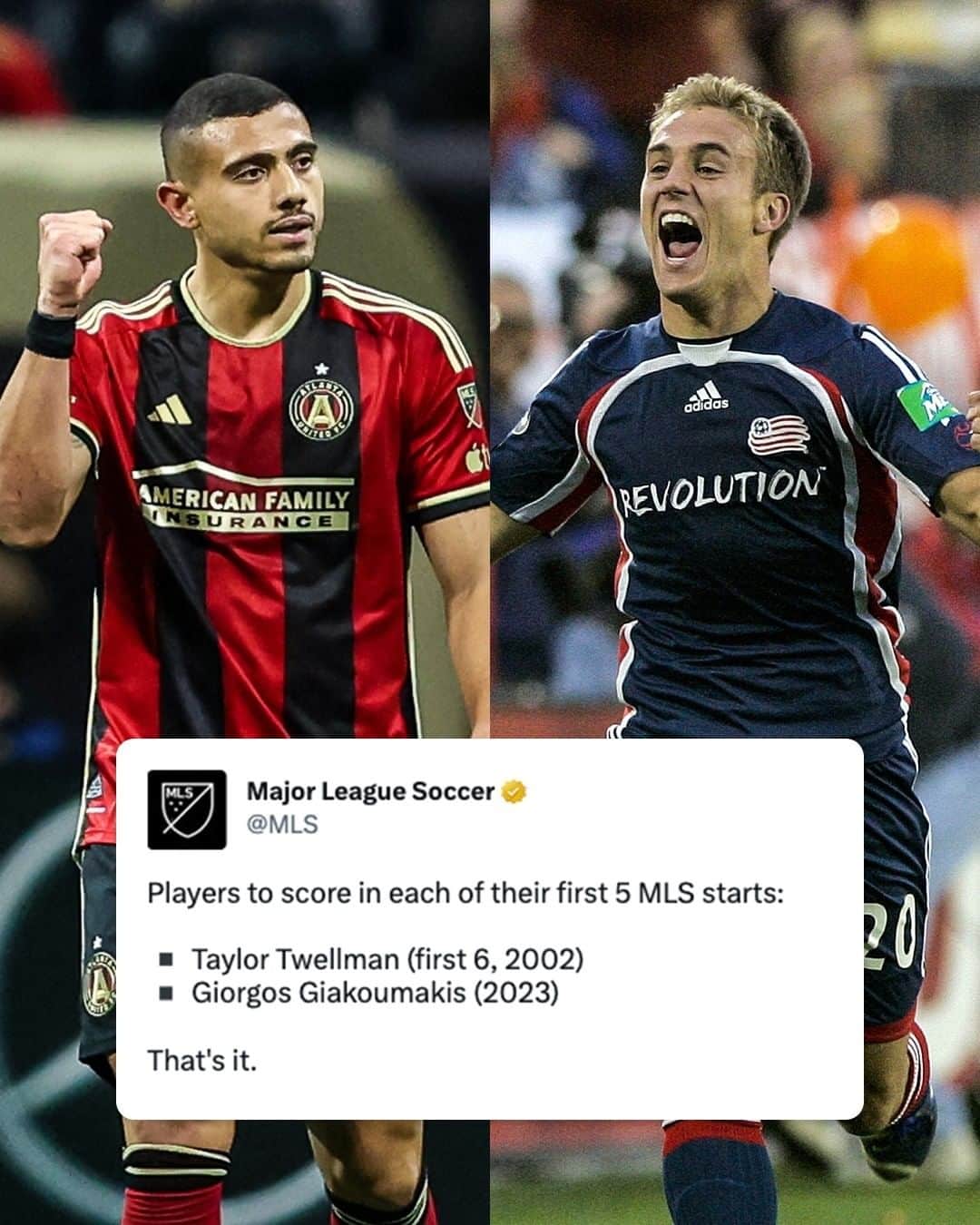 Major League Soccerのインスタグラム：「MLS Historymakers: Party of Two.」