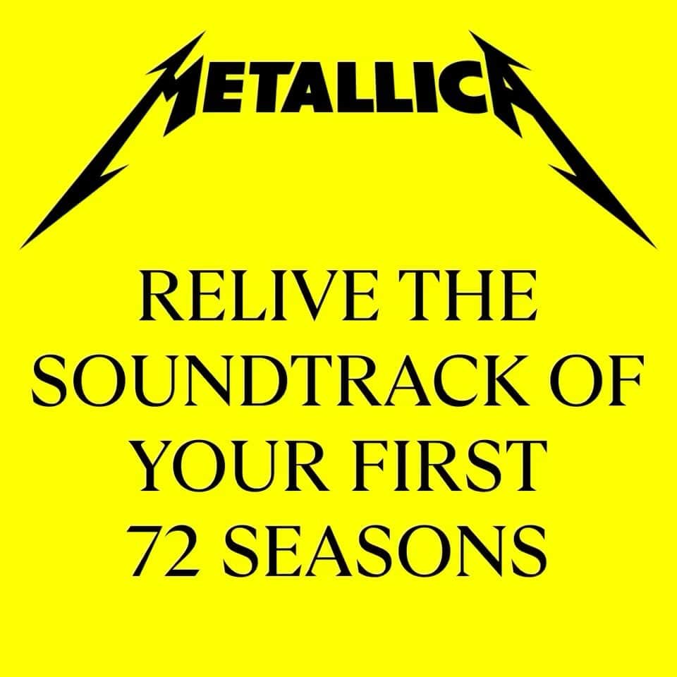 メタリカのインスタグラム：「Thanks to our friends at @spotify, you can relive the soundtrack of YOUR first 72 Seasons with their new playlist generator.  Head to the #linkinbio to create your unique playlist featuring songs exclusive to your first #72Seasons.」