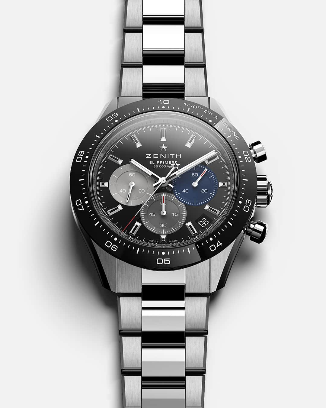 ゼニスのインスタグラム：「#ChronomasterSport: Chronomaster Sport, a distillation of sporty ZENITH chronograph references from the earliest El Primero models and even earlier; all in a sleek and contemporary package that emphasizes performance.」