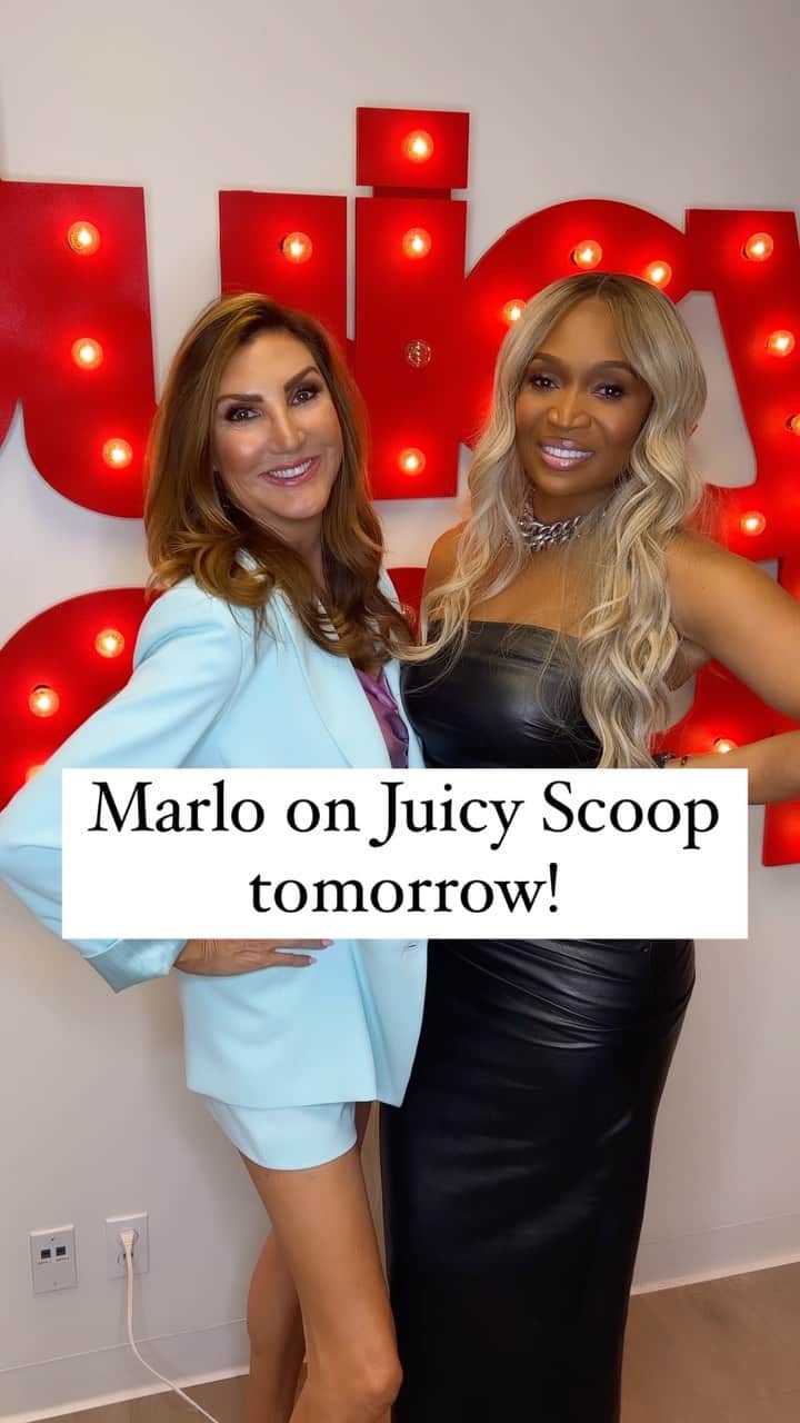 ヘザー・マクドナルドのインスタグラム：「Listen to @marlohampton on #JuicyScoop tomorrow! We talk about so many things you won’t want to miss ;) #realhousewives #bravo #reality #housewife #dating #love #fashion #designer」