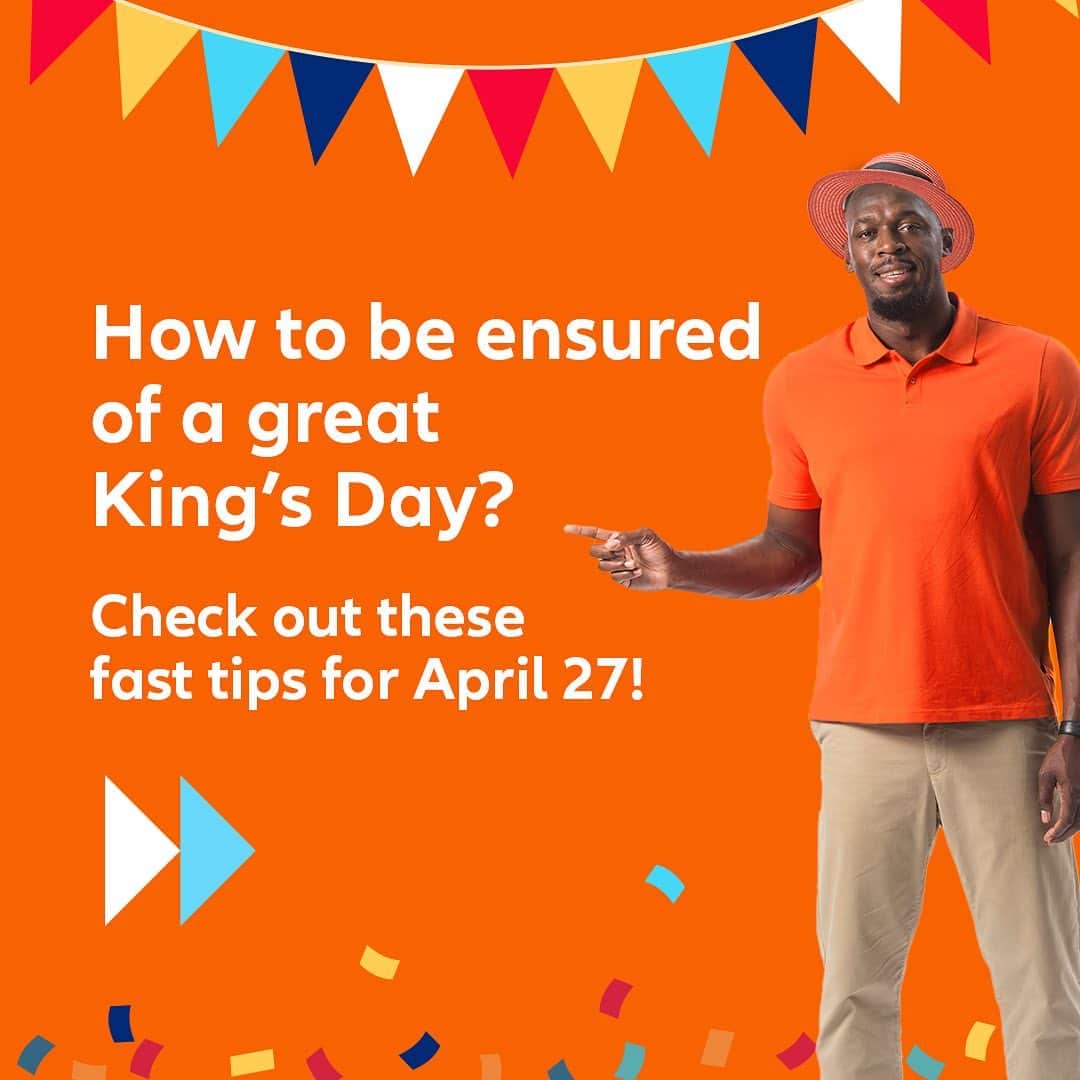 ウサイン・ボルトさんのインスタグラム写真 - (ウサイン・ボルトInstagram)「Read these tips from @allianzdirectnl on how to celebrate Kingsday and be ensured of a good time! 🧡🇳🇱 #allianzdirect #Kingsday #Netherlands #insurance」4月25日 17時41分 - usainbolt