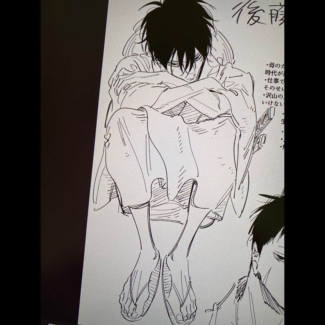 橘オレコのインスタグラム：「初期設定色々。進平は最初は双子設定でした。  #ホタルの嫁入り」