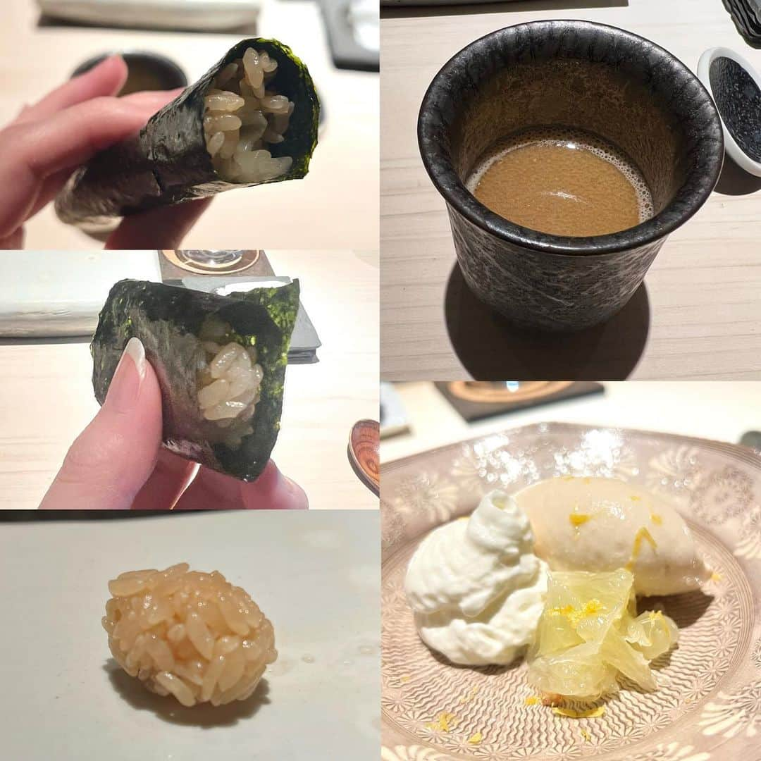 大見さなえさんのインスタグラム写真 - (大見さなえInstagram)「表参道『鮨m』☺️🍣 江戸前寿司とワインペアリングを楽しめるお店🍷 店名のmはマリアージュという意味だそう！ ⁡ 今回はおまかせコースに ワインと日本酒のペアリング椿を選択。 ⁡ お鮨は大将が握る 全て赤酢のシャリで マグロ3種は赤ワインとペアリング☺️🍷 ⁡ 握りはアカイカ、白甘鯛、赤貝など。 脂しっかりのってるのどぐろ焼きや 宮城の紫雲丹めちゃくちゃ甘くてとろけた！！ ⁡ 一品料理はフレンチ出身の方が作るお肉料理や 北寄貝とキャビアを 桜チップで瞬間燻製したものが登場🤤💭 ⁡ 17時に来店して18時30分の炊き立ての 赤シャリも食べさせてもらったけど 酸が押し寄せてきた🍣 馴染んでるのもそれぞれの良さがある！！ ⁡ そして貝類好きって伝えたら サービスでハマグリも出してくださった🥺 ⁡ 店内ラグジュアリーで攻めたお鮨屋さん🙆‍♀️ お店の方気さくで話しやすかった！！ ーーーーーーーーーーーーーーーーーーーー おまかせコース📝 •北寄貝 キャビア 桜チップ瞬間燻製 •アカイカ •鰯 •白甘鯛 •新玉ねぎのスープ カラスミ 雲丹 •赤貝 •黒ムツ •真鯛のブレゼ 山椒 •マグロ 赤身 •中トロ 三崎 •中トロ 静岡沼津 お腹部分 •飛騨牛 サーロイン モリーユ茸ソース •お口直し 液体窒素で作るガリ •のどぐろ •紫雲丹 宮城 •ハマグリ •その日の食材が入ったお味噌汁 •白かんぴょう巻き •玉子 •デザート レモン ーーーーーーーーーーーーーーーーーーーー エリア　表参道 食べログ予算  50,000円〜59,999円 おまかせコースのみ ーーーーーーーーーーーーーーーーーーーー 読んでくださってありがとうございます💓 🔖@tabe_megumi 東京・福岡を中心に 美味しいお店を紹介してます☺️ チェックしてみてね✨ ーーーーーーーーーーーーーーーーーーーー #鮨m #表参道グルメ #江戸前寿司 #鮨 #東京鮨 #東京グルメ #表参道グルメ #めぐログ_鮨 #めぐログ_表参道 #すし #おすし #赤シャリ #sushi #japanesefood」4月25日 16時59分 - tabe_megumi