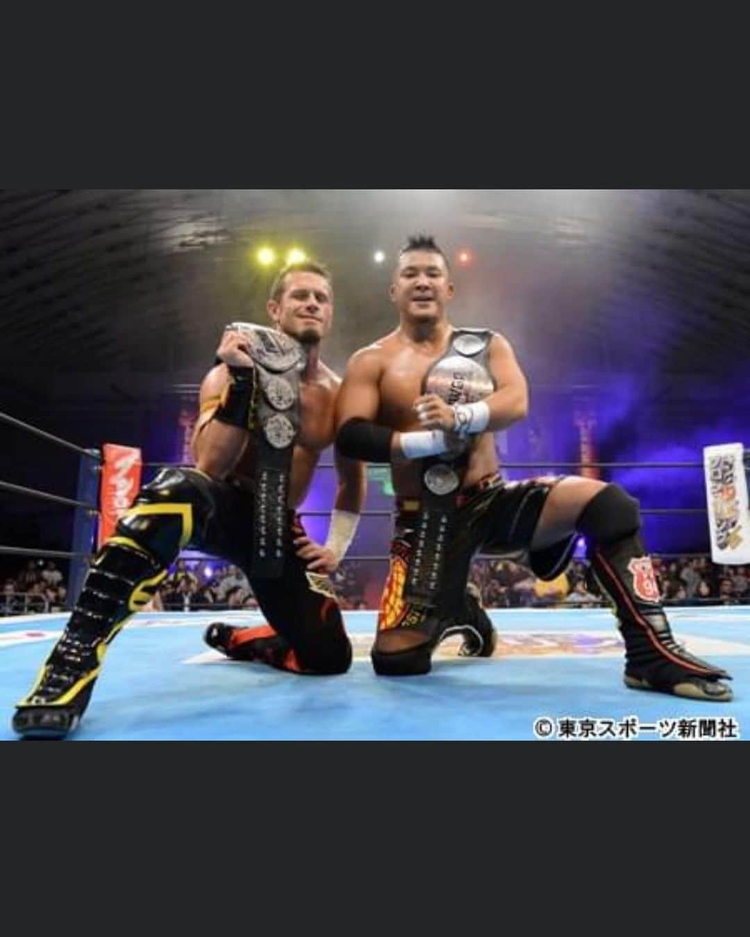 KUSHIDAのインスタグラム：「約10年。再びIWGP Jr.タッグ王座獲得チャンス到来。  It's time for coming to get the IWGP Jr. Tag title again.  I want to meet again for the first time in 10 years.  Thank you both @jet2flyy @tastethediff」