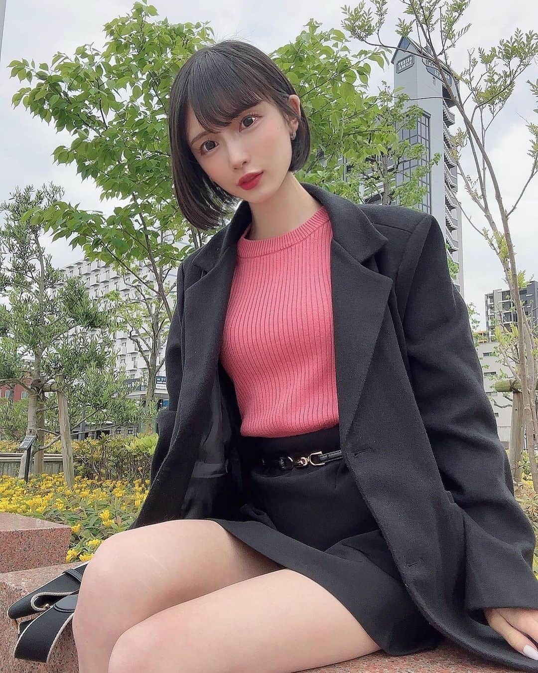 海月らなさんのインスタグラム写真 - (海月らなInstagram)「春ピンク🌸🎀🌷」4月25日 10時45分 - kaizukirana