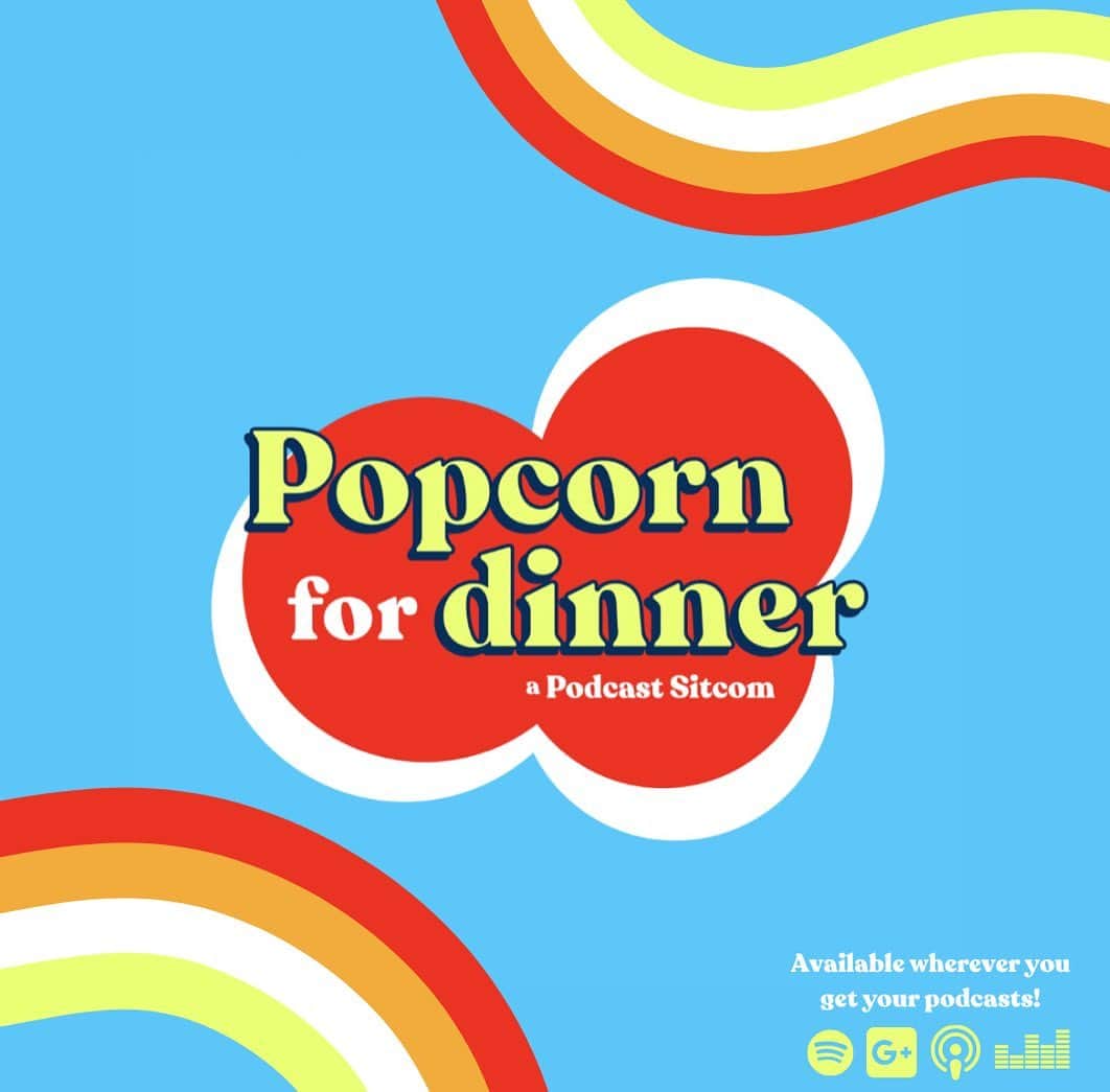 シアラ・ブラヴォさんのインスタグラム写真 - (シアラ・ブラヴォInstagram)「art?? it’s pronounced “Popcorn for Dinner”   AVAILABLE WHEREVER YOU GET YOUR PODCASTS!   (their jokes are better i swear)   #popcornfordinner」4月25日 10時48分 - ciarabravo