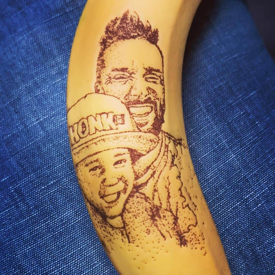 エンドケイプのインスタグラム：「#bananaart  #art #banana  #japan  #バナナアート #バナナ #エンドケイプ」