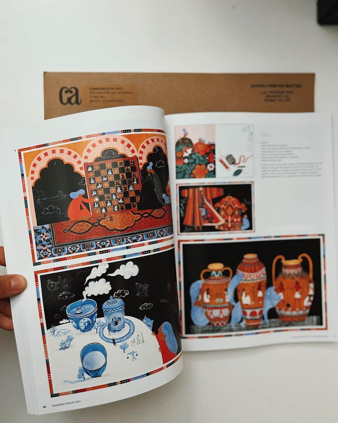 Dinara Mirtalipovaのインスタグラム：「And you can also find it printed in the latest CA Illustration Annual @communicationarts.  #communicationarts #wovenoftheworld #dinaramirtalipova #mirdinara #magnetreps」