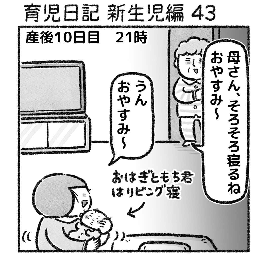 おはぎのインスタグラム：「育児日記 新生児編43話 ・ web『おはぎのきもち』育児日記 新生児編52話更新  その他【妊活日記】【妊娠日記】【出産日記】等まとめてあります  #育児 #新生児」