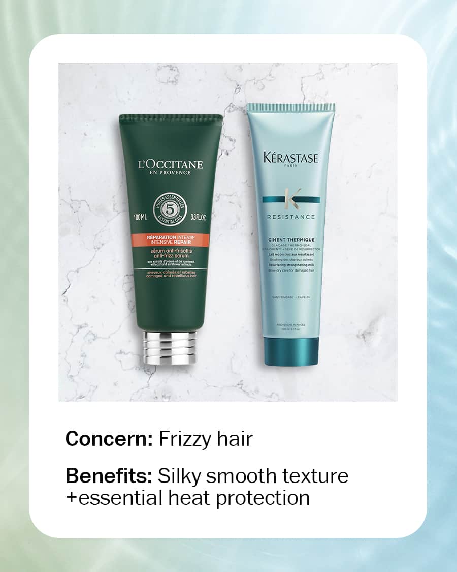 DFS & T Galleriaのインスタグラム：「Wake up to another bad hair day? Our hair heroes are here to help! 😇  Save our collection of must-haves for shinier, bouncier hair! 👇❤️  If you’re struggling with frizz, try L’Occitane’s Aromachologie Intensive Repair Anti-Frizz serum for silky smooth texture and Kératase Ciment Thermique for essential heat protection from your daily blow-dry. ✨  Scalp feeling dry? Use Moroccanoil’s Extra Volume Shampoo to cleanse away irritating product build-up. Follow with Davines’ The Let it Go Circle revitalizing hair and scalp mask for extra nourishment. 💦  Replenish your locks with Fekkai’s Full Blown Volume Conditioner, packed with antioxidants to plump up limp hair. In need of extra hydration? Give Aveda’s Botanical Repair Intensive Strengthening Masque: Rich a go for noticeably softer hair! 😍  #DFSOfficial #DFSBeauty #Haircare #HairGoals」