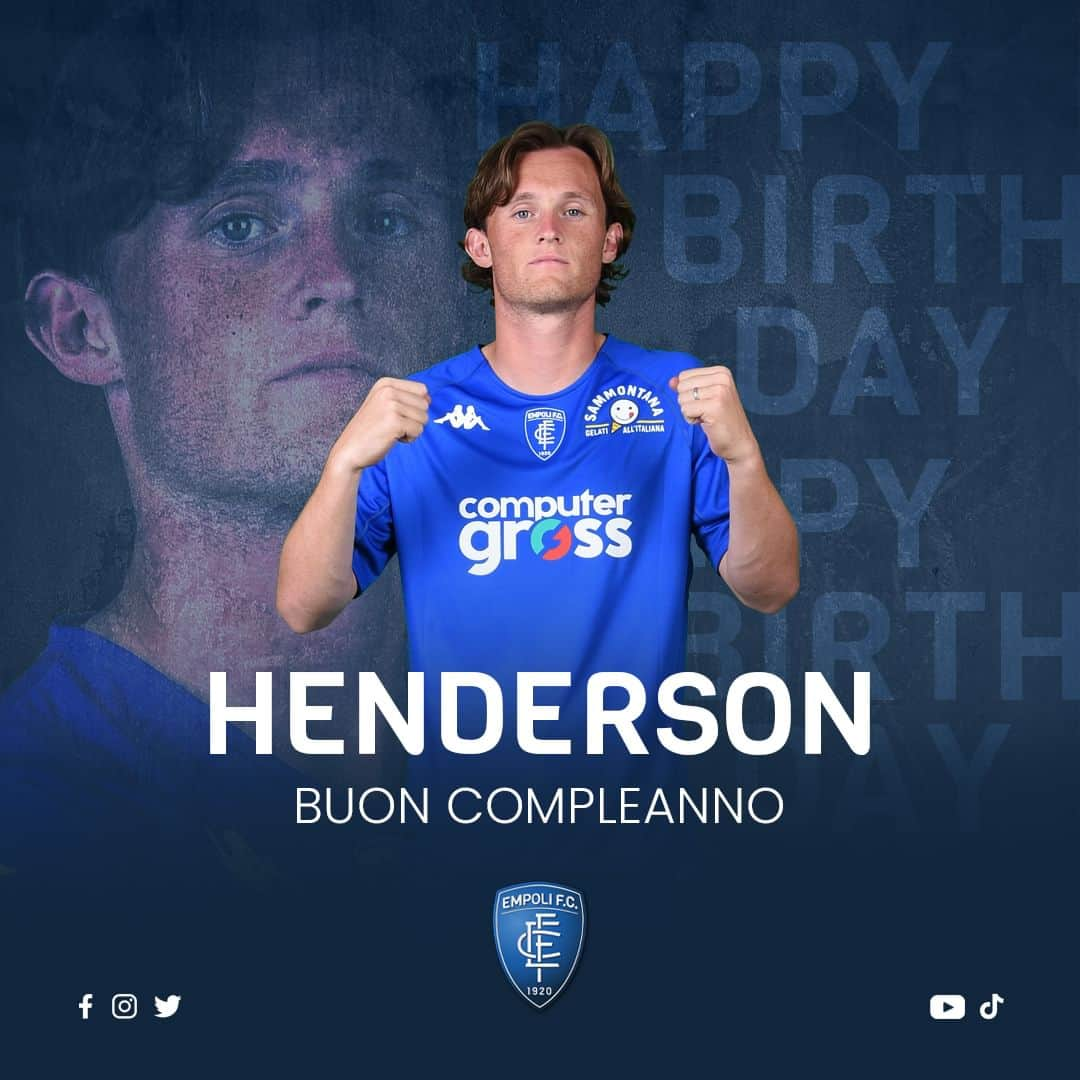 エンポリFCさんのインスタグラム写真 - (エンポリFCInstagram)「Buon compleanno Liam 🎉🥳🎂🍾  #Empoli #AvantiAzzurro #ComeOnBlues #EmpoliFootballClub #EmpoliFC #EmpoliFC1920 #InstaEmpoli #InstaAzzurri #InstaEFC」4月25日 16時00分 - empoli_fc_official