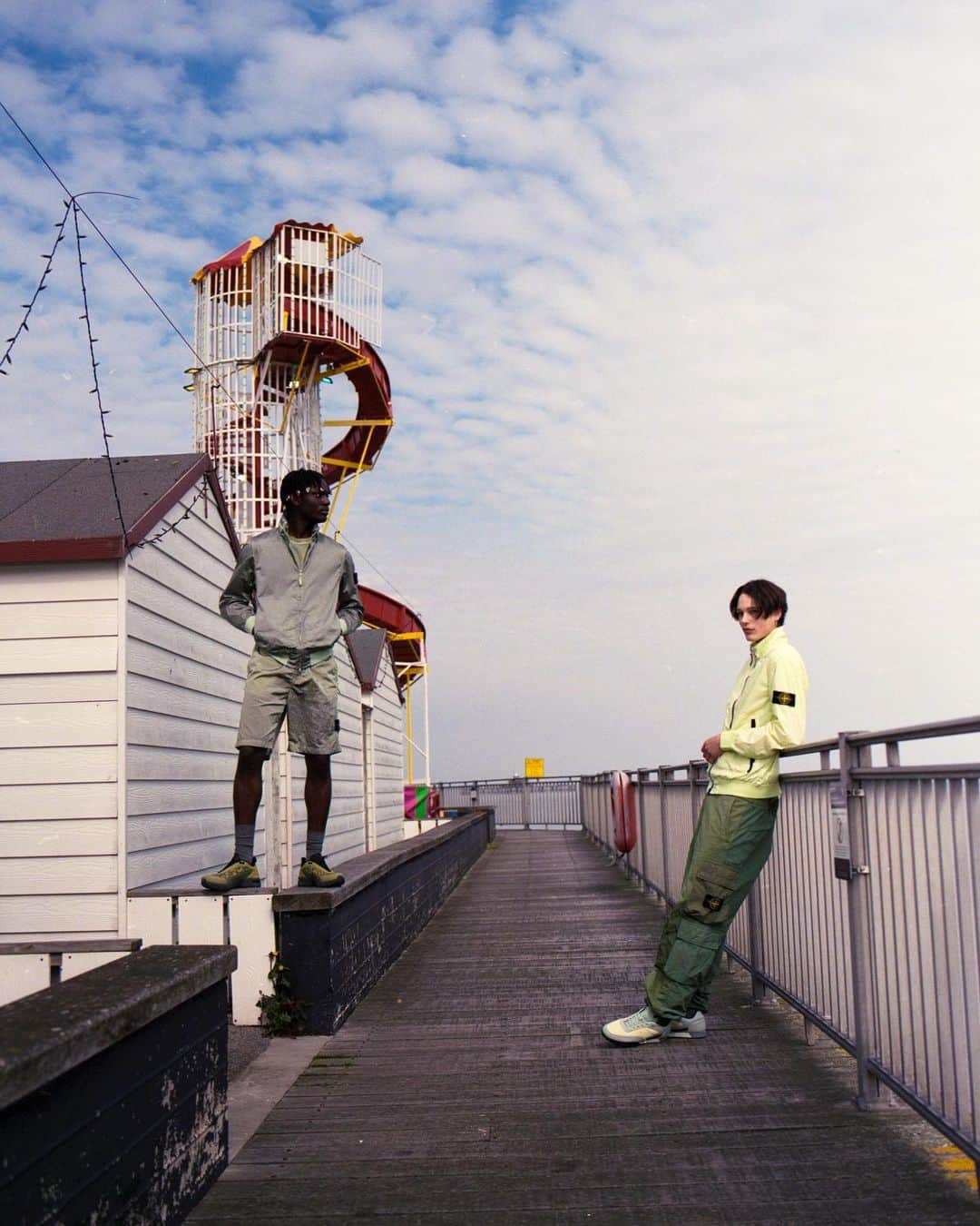 エルエヌシーシーのインスタグラム：「IN FOCUS: Stone Island  City boys up 10 points  Photography: @lauraallardfleischl  Talent: @etiennemaclaine  H&MUA: @igavaseline」