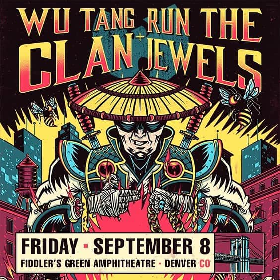 レイクウォンのインスタグラム：「Wu & Run the jewels !! Sept 8th | Denver, CO」
