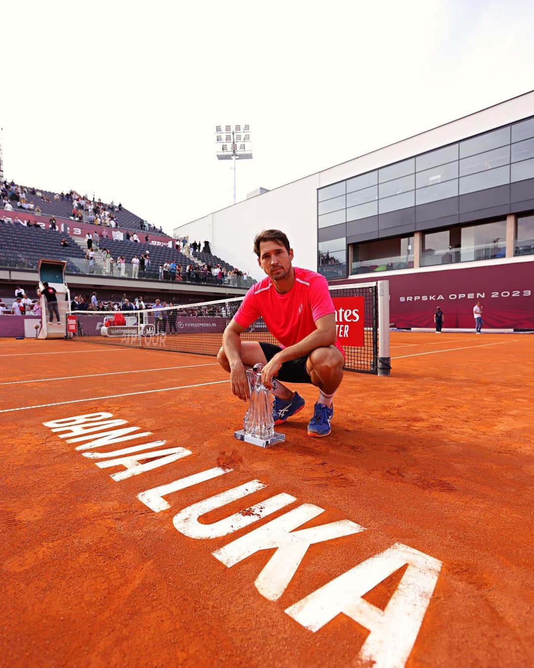 ドゥシャン・ラヨビッチのインスタグラム：「Tremendous week in Banja Luka. Grateful for the opportunity to lift another trophy. Thank you for all the love and support all week long 🖤」