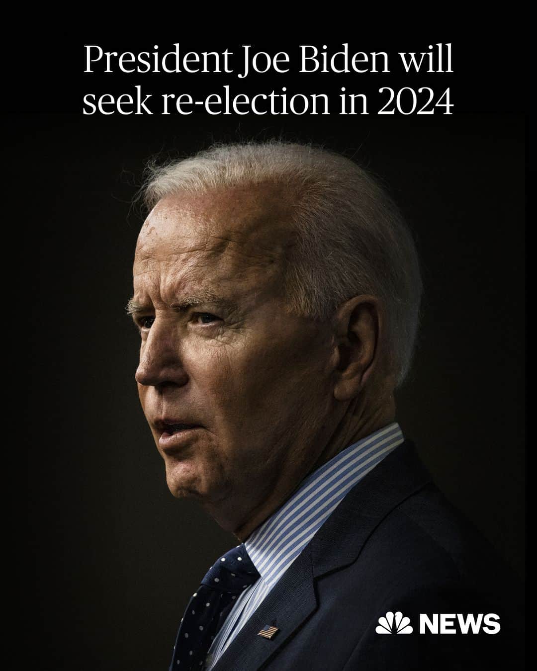 NBC Newsさんのインスタグラム写真 - (NBC NewsInstagram)「BREAKING: President Joe Biden announces he is running for re-election in 2024.   Read more at the link in the bio.」4月25日 19時02分 - nbcnews
