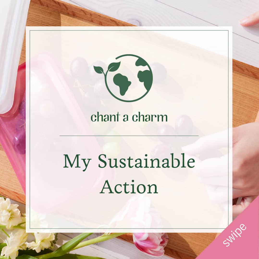 チャントアチャーム【公式】のインスタグラム：「My Sustainable Action 🌎  チャントアチャーム スタッフが実践する サステナブルアクションをご紹介♪  ■シリコンバック  食材の保存やお料理にも便利なジップ袋。 シリコンバッグにすると、そのまま加熱することもでき、 洗って半永久的に使えるのでゴミを減らすこともできます🌿  サステナブルな取り組みも楽しみながら、 生活に取り入れませんか？🌈  #chantacharm #チャントアチャーム  #スキンケア #オーガニック #ナチュラルコスメ #オーガニックコスメ #スキンケア紹介 #乾燥肌 #乾燥肌スキンケア #敏感肌 #敏感肌スキンケア #サステナブル  #地球に優しい #ゼロウェイスト #エシカル」