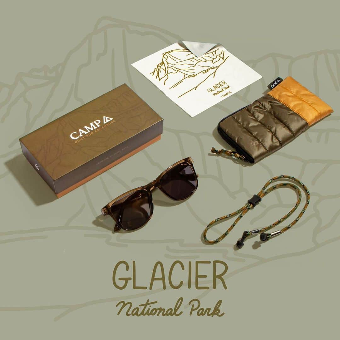 シュウッドさんのインスタグラム写真 - (シュウッドInstagram)「We're kicking off #NationalParkWeek with a very special announcement! 🥁  We are proud to introduce the CAMP National Parks Collection; a capsule collection of new CAMP frames & bundles that celebrate four of the most iconic National Parks around the U.S.  Each frame comes with a color-coordinated sleeping bag pouch, sunglasses strap, illustrated cleaning cloth and decorative packaging, with original designs by illustrator and designer, Emma Boys (@emmaboysdesign).  With every purchase of the CAMP National Parks Collection, we will donate 5% of sales to local non-profits working to support each of the four parks recognized in this collection.  Use the link in our bio to learn more about the giveback program and shop the collection!」4月25日 19時56分 - shwoodshop